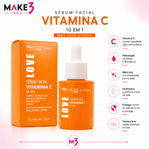 Sérum Facial Vitamina C 10 em 1 - Max Love