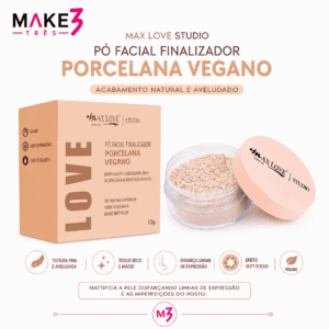 Pó Facial Finalizador Porcelana Vegano - Max Love